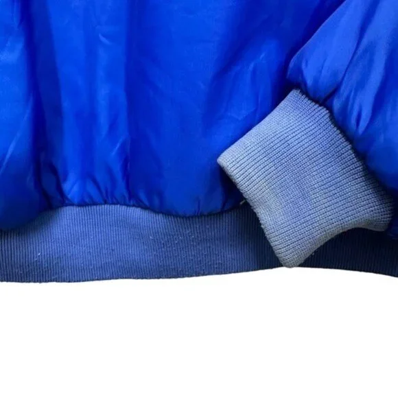 Vintage Columbia Mens XL Windbreaker Jacket Reversible Blue Green 80s Thinsulate - Picture 11 of 15